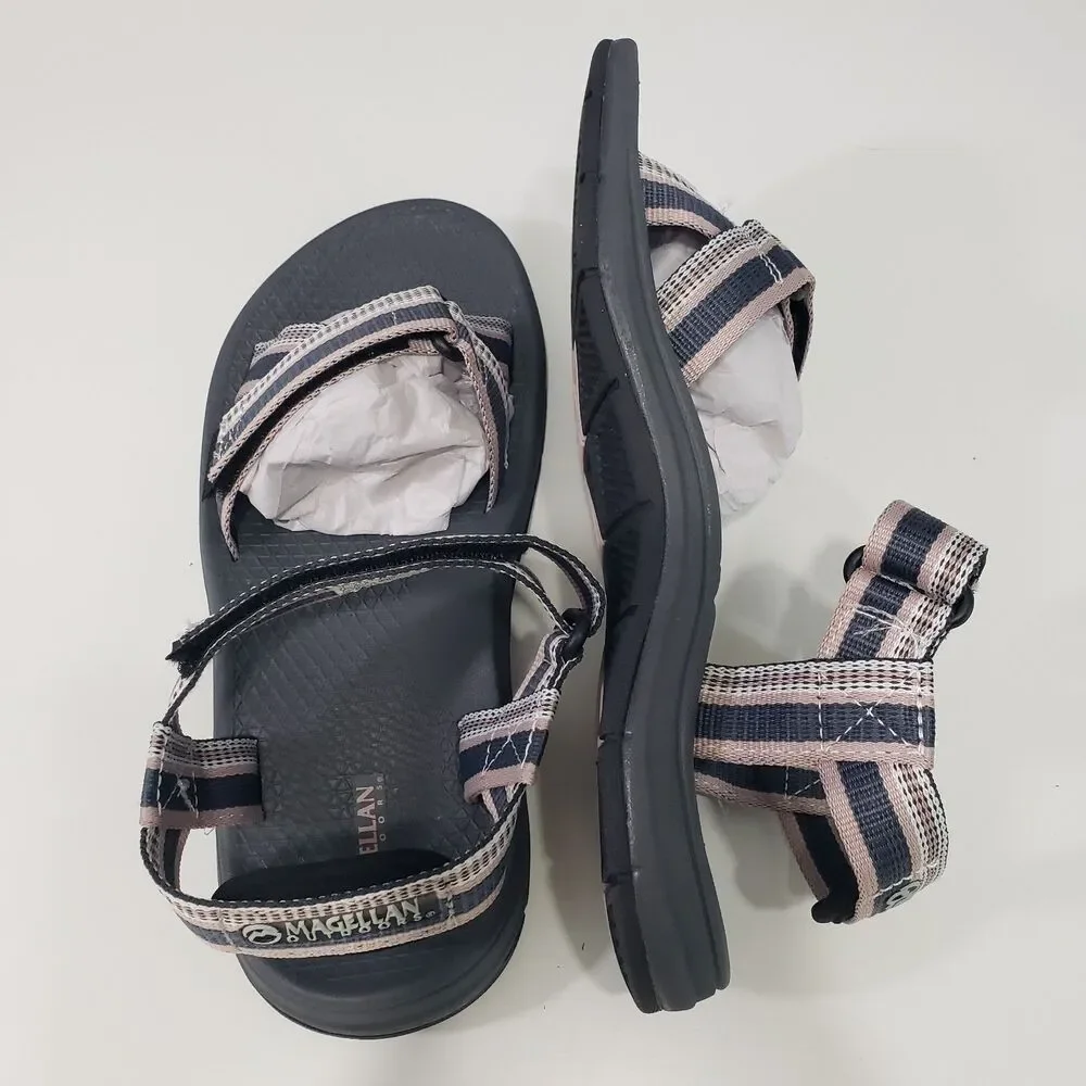 NEW Magellan Outdoor Women's Sandals, Pink, Grey, Black, Size 8 B